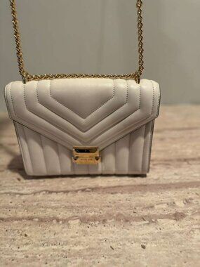 NWT Michael Kors White Whitney Medium Shoulder Bag